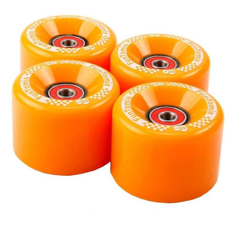 FunTomia Miniskateboard FunTomia 4 Stück Mini-Board Rollen (Big Wheels) mit und ohne LED von FunTomia