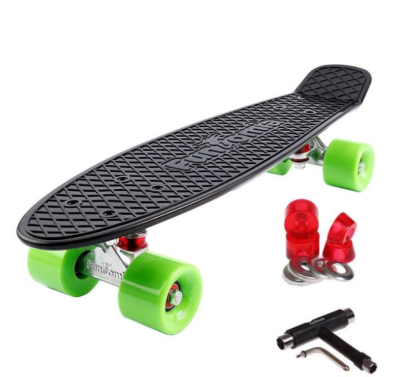 FunTomia Miniskateboard Kinder Cruiserboard Miniboard 57cm mit oder ohne LED Leuchtrollen von FunTomia