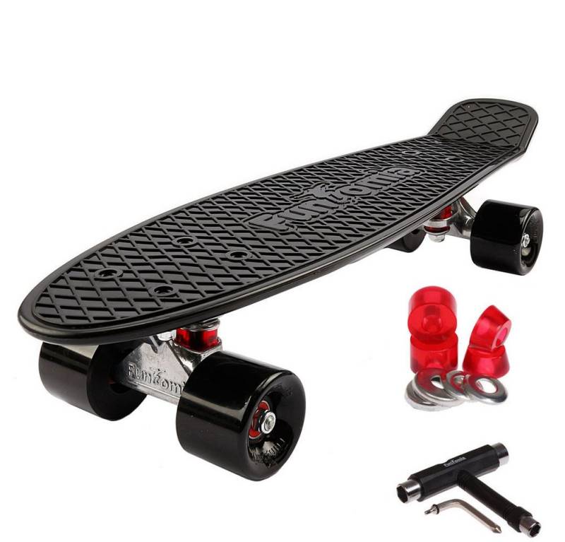 FunTomia Miniskateboard Kinder Cruiserboard Miniboard 57cm mit oder ohne LED Leuchtrollen von FunTomia