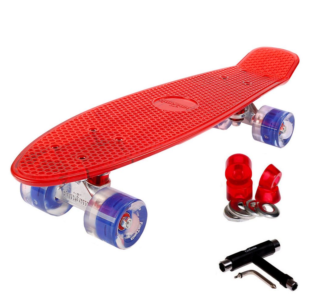 FunTomia Miniskateboard Kinder Cruiserboard Miniboard 57cm mit oder ohne LED Leuchtrollen FunTomia Miniskateboard Kinder Cruiserboard Miniboard 57cm mit oder ohne LED Leuchtrollen von FunTomia