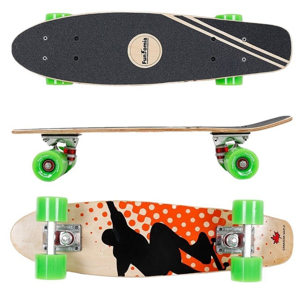 FunTomia Miniskateboard Mini-Board Skateboard mit Mach1 ABEC-9 Kugellager aus 7 Schichten Ahornholz von FunTomia