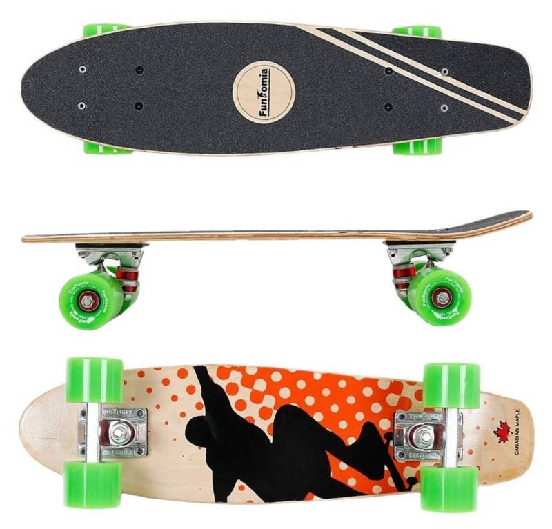 FunTomia Miniskateboard Mini-Board Skateboard mit Mach1 ABEC-9 Kugellager aus Ahornholz von FunTomia