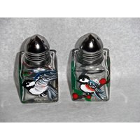 Chickadee Kleine Salz & Pfeffer, Kichererbsen Kunst, Chickadees Malerei, Kicheren, Kichere Salzshaker von FunTreasuresofMaine
