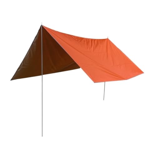 Tragbar Faltpavillon Outdoor-Camping-Überdachung, UV-beständige Markise, Sonnensicheres Picknick, Regensichere Überdachung, Tragbare Camping-Pergola Zeltüberdachung (Color : Orange, Size : B) von FunWigA