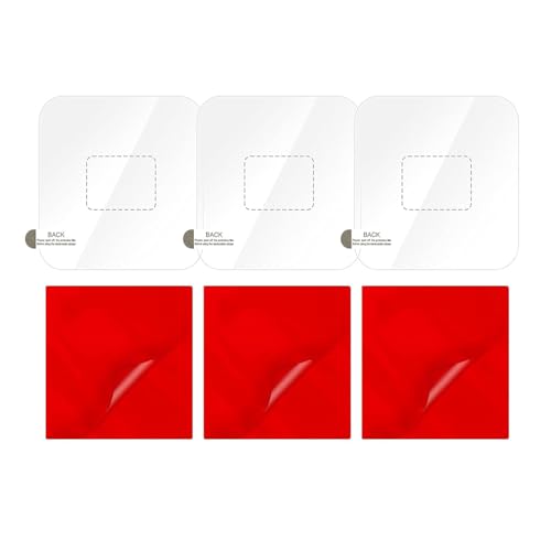 FunWorth Folie für Dashcam Und Klebepads, Doppelseitiges Aufklebe Elektrostatischer Aufkleber, Windschutzscheiben DashCam Doppelseitig Klebepads für Action-Kamera und Dashcams,(Quadratisches 6er-Pack) von FunWorth