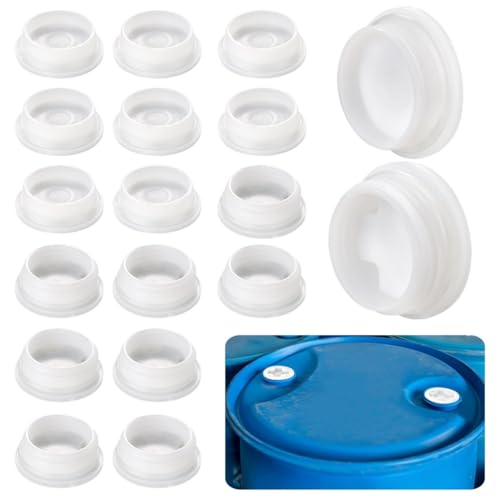 16 Stück 5,1 cm Poly-Stopfkappen für Kunststofftrommeln, 8 Grobgewinde + 8 Feingewindestopfen mit Dichtungen, passend für 15–55 Gallonen-Fässer 16 Stück 5,1 cm Poly-Stopfkappen für Kunststofftrommeln, 8 Grobgewinde + 8 Feingewindestopfen mit Dichtungen, passend für 15–55 Gallonen-Fässer von Funabridge