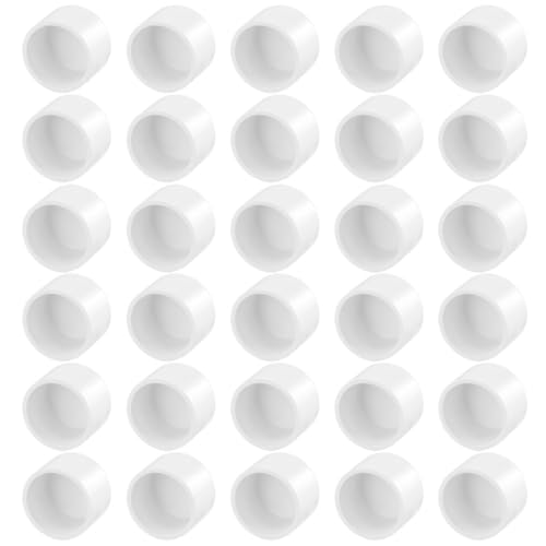 2,5 cm PVC-Stecknüsse, SCH 40 weiße Rohrendstopfen-Adapter, 30 Stück Möbelbeschläge für Heimwerker-Regale, Gartenrahmen und Regale 2,5 cm PVC-Stecknüsse, SCH 40 weiße Rohrendstopfen-Adapter, 30 Stück Möbelbeschläge für Heimwerker-Regale, Gartenrahmen und Regale von Funabridge