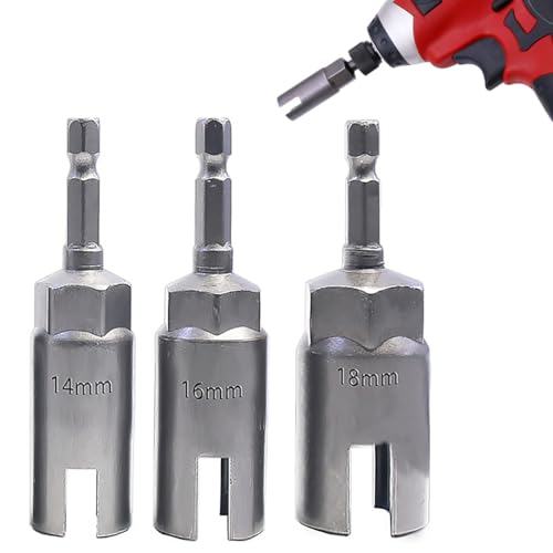 3-teilige Flügelmutter-Bohrer, 1/4 Sechskantschaftmutter-Bits, Chrom-Vanadium-Stahlwerkzeuge für einfache Installation von Hurricane-Rollläden 3-teilige Flügelmutter-Bohrer, 1/4 Sechskantschaftmutter-Bits, Chrom-Vanadium-Stahlwerkzeuge für einfache Installation von Hurricane-Rollläden von Funabridge