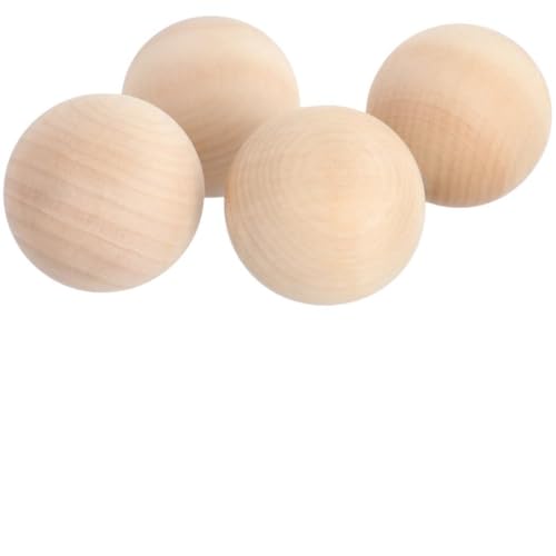 4 Stück 3 unlackierte Hartholzkugeln, glatte Holzkugeln zum Basteln, Heimwerken und Dekorationen 4 Stück 3 unlackierte Hartholzkugeln, glatte Holzkugeln zum Basteln, Heimwerken und Dekorationen von Funabridge