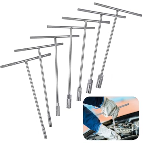 7-teiliges T-Grip-Sechskant-Steckschlüssel-Set, 6-14 mm Schraubenschlüssel-Set, robuste Chrom-Vanadium-Werkzeuge für Reparaturaufgaben 7-teiliges T-Grip-Sechskant-Steckschlüssel-Set, 6-14 mm Schraubenschlüssel-Set, robuste Chrom-Vanadium-Werkzeuge für Reparaturaufgaben von Funabridge