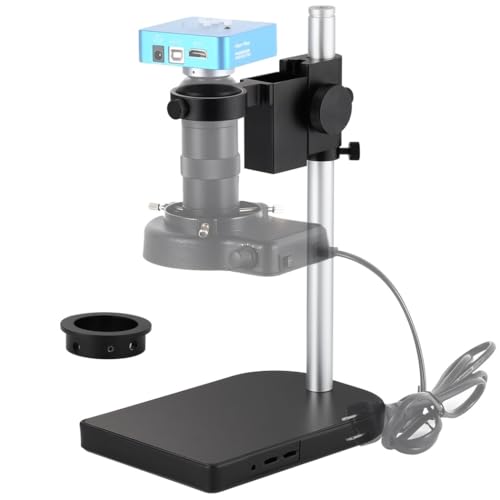 Aluminium-Mikroskop-Plattform mit verstellbarem Ständer, Dual-Objektivhalter-Ringe, 5,5 cm / 1,97 Zoll, industrielle Digitalkamera-Hebehalterung Aluminium-Mikroskop-Plattform mit verstellbarem Ständer, Dual-Objektivhalter-Ringe, 5,5 cm / 1,97 Zoll, industrielle Digitalkamera-Hebehalterung von Funabridge