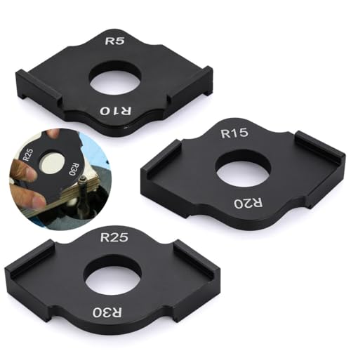 Aluminium Routing Templates for Woodworking, 3er Set with R5, R10, R15, R20, R25, R30 Corner Sizes Aluminium Routing Templates for Woodworking, 3er Set with R5, R10, R15, R20, R25, R30 Corner Sizes von Funabridge