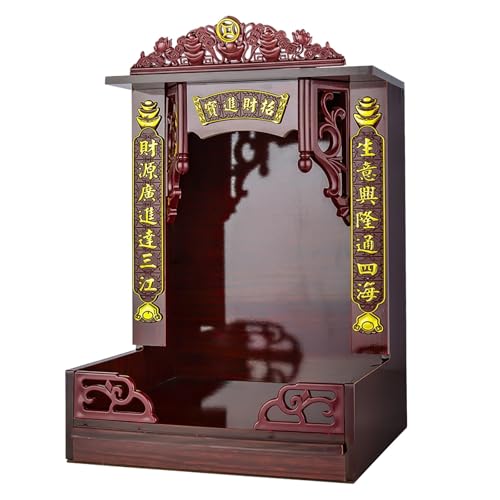 Funabridge Faltbares Buddha-Altarregal mit versteckter Schublade, Wand- oder Tischschrein, passend für Statuen bis zu 10 von Funabridge