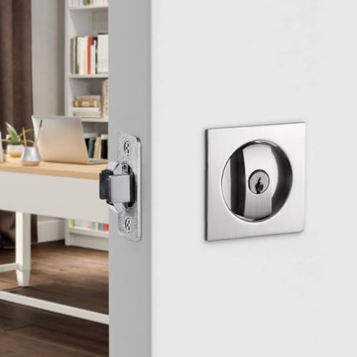 Pocket Door Latch with 3 Keys, Sliding Door Lock, Heavy Duty Alloy Steel Privacy Lock for Bedroom, Bathroom, and Cabinet Pocket Door Latch with 3 Keys, Sliding Door Lock, Heavy Duty Alloy Steel Privacy Lock for Bedroom, Bathroom, and Cabinet von Funabridge