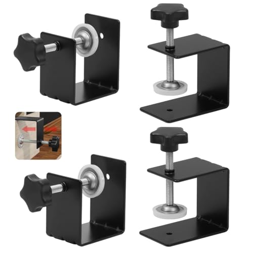 Verstellbare robuste C-Klemmen für Schrank- und Schubladenmontage, 4 Stück von Funabridge