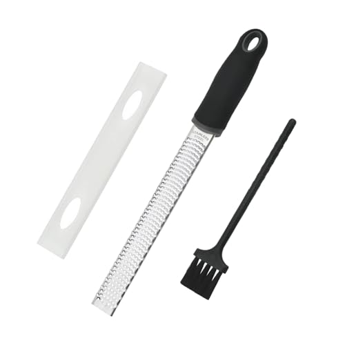 Funalix Früchte und Gemüse Hochwertige Langschneider aus Edelstahl für Käse, Zitronenschale und andere Küchengeräte, Scharfe Klingen, Kostengünstige Schutzhülle, Unabhängige Verpackung (schwarz) von Funalix