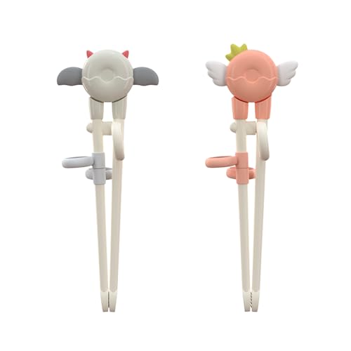 Funalix 2 Paar Kinder Training Essstäbchen mit Hilfer - Niedliche Engel & Teufel Design Lernstäbchen für Sushi - Essstäbchen Hilfe für Kinder, Anfänger und Senioren (Weiß) Funalix 2 Paar Kinder Training Essstäbchen mit Hilfer - Niedliche Engel & Teufel Design Lernstäbchen für Sushi - Essstäbchen Hilfe für Kinder, Anfänger und Senioren (Weiß) von Funalix