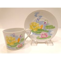 Schöne Wasser Lilly Geschirr-Teetasse Und Untertasse-Nur-Seymour Mann von FunandBaubles