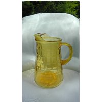 Vintage Bernstein Glaskrug-Großer Glaskrug von FunandBaubles