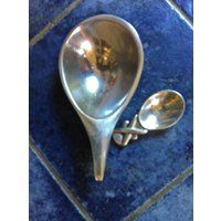 Nambe Vintage Sauciere Schmetterling 568 Mit Ungewöhnlicher Signierter Schaufel Oder Löffel von FunctionalClassics