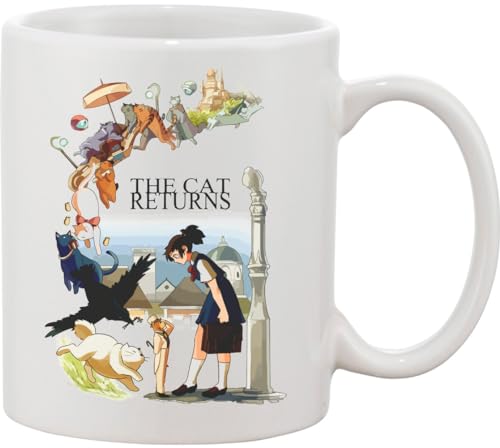 Amazing The Cat Returns Design Keramiktasse Weiß von Functon+