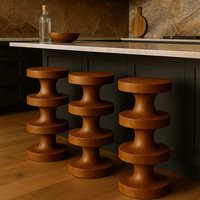 Gedrechselter Barhocker Aus Lindenholz Handgefertigter Küchenstuhl | 66cm Lang Gedrechselter Barhocker Aus Lindenholz Handgefertigter Küchenstuhl | 66cm Lang von FundasWoodTurningStr