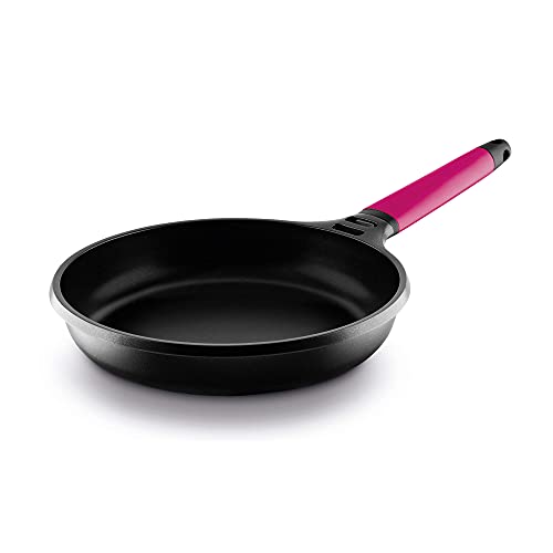 Castey Induktions-Bratpfanne mit abnehmbarem Griff ,30 cm ,magenta von Castey