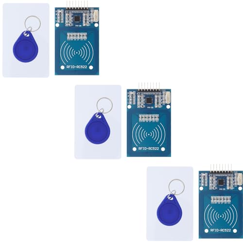 Funduino RFID-Kit für Arduino, Raspberry Pi - RFID Starter-Set mit Lesegerät (Reader), Chip und Steckkarte, 13.56 MHz, SPI-Schnittstelle - 3 Stück von Funduino