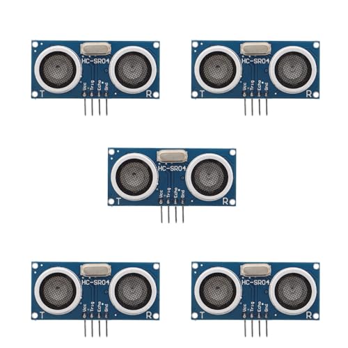 Funduino Ultraschallsensor, Abstandssensor, Entfernungsmesser für Arduino und Raspberry, Typ HC-SR - 5 Stück von Funduino