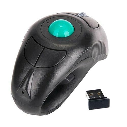 Funfob 2.4G Wireless Air Maus Ergonomische Trackball Handheld Finger USB Maus USB Optische Trackball Mäuse Trackball Mäuse Für Laptop von Funfob