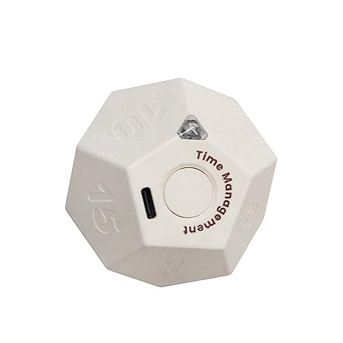 Funfob Timer mit 11 Voreingestellten Zeitplänen mit Ton und Vibration zum Trainieren und Erlernen des Kochens (Weiß) von Funfob