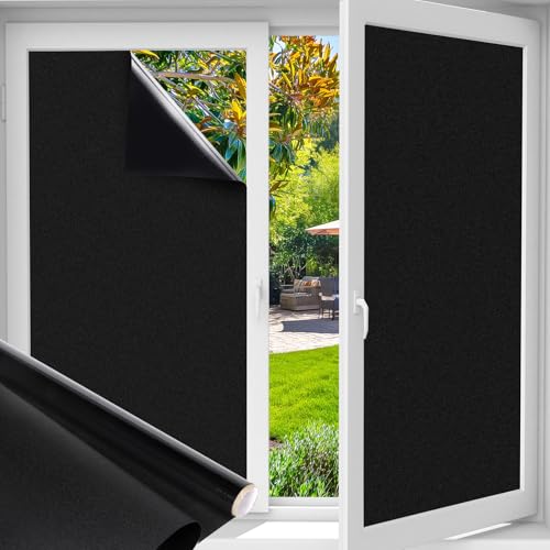 Funfox Fensterfolie Blickdicht Selbstklebend, Statische Milchglasfolie mit UV-Schutz, Sichtschutzfolie Weiß Matt für Bad Büro Schlafzimmer, Ohne Kleber Einfach Entfernen 90 x 800cm Funfox Fensterfolie Blickdicht Selbstklebend, Statische Milchglasfolie mit UV-Schutz, Sichtschutzfolie Weiß Matt für Bad Büro Schlafzimmer, Ohne Kleber Einfach Entfernen 90 x 800cm von Funfox