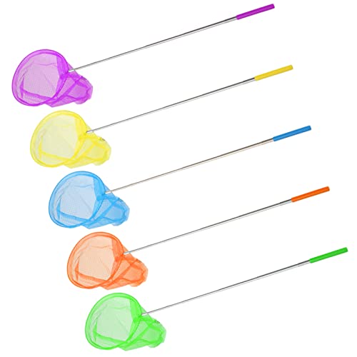 Funien 5er Pack Teleskop-Schmetterlingsnetz Kinder Angeln Landungsnetze Insektenfangnetz von Funien