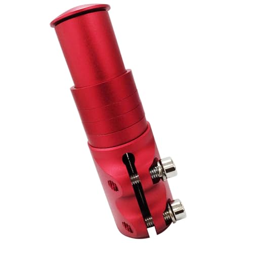 Funien Aluminiumlegierung Bike Fork Stamm Extender Extension Extension Cycle Bike Stiel -up Raiser -Handleber Adapter Fahrradhalle Extender (Rot #-1) von Funien