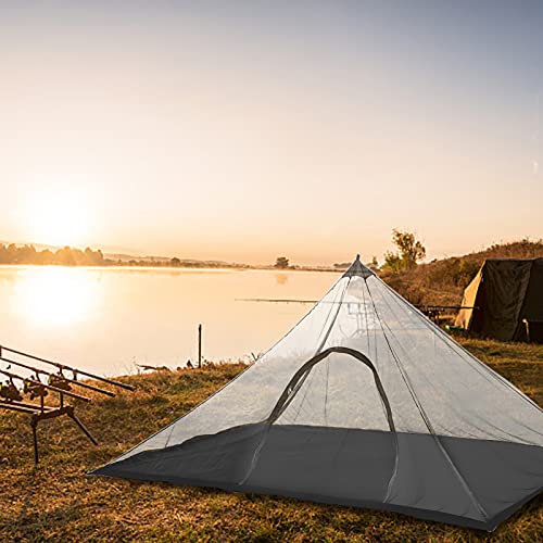 Funien Camping -Zelt mit Tragbeutel Wasserdicht Im Freien Mesh Zelt Zum Rucksackwanderungs Campingfischen (Grün) von Funien