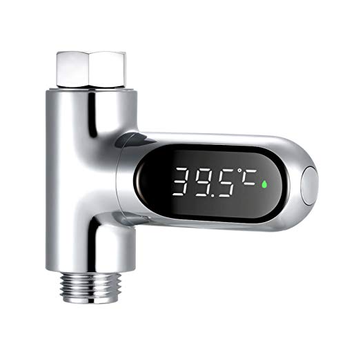 Funien LED-Anzeige Wasserzähler Digitales Dusch Badtemperaturmonitor Wassertemperaturmessgerät mit 5~85 ℃ Be ℃ / ℉ Hochgenaues Duschbadzubehör von Funien
