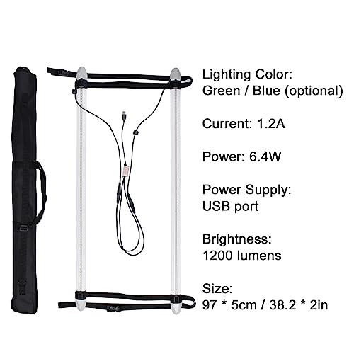 Funien Paddleboard LED Light USB Powered LED -Beleuchtungssystem mit Tragetasche für -Paddelbrett (Grünes Licht) von Funien