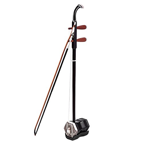 Funien Solidwood Erhu Chinesische 2-saitige Violine Fiddle Stringed Musikinstrument Dark Coffee von Funien