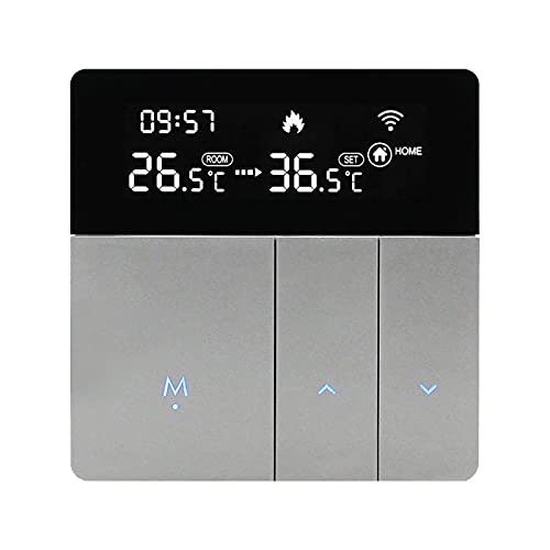 Funien WiFi Smarter Thermostat mit LCD-Display Smarter Heizkörperthermostat APP Sprachsteuerung Konstanter Temperaturregler für den Innenbereich Digitaler programmierbarer Thermostat Frostschutz von Funien