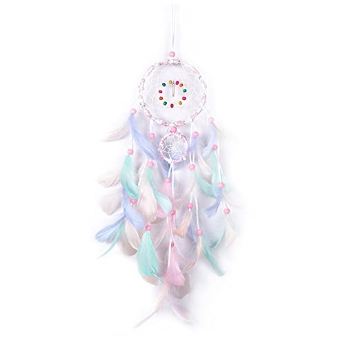 FuninCrea Traumfänger mit Feder, handgefertigter indischer Stil Traumfänger für Wandbehang Wohnkultur Ornamente, 3D Dreamcatcher Boho Hängende Wand Dekor für Wohnzimmer, Schlafzimmer, Schlafsaal von FuninCrea