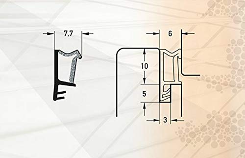 Fensterdichtung Flügel-Rahmendichtung SP103 Überschlagdichtung Türdichtung von Funk-Dichtungstechnik GmbH