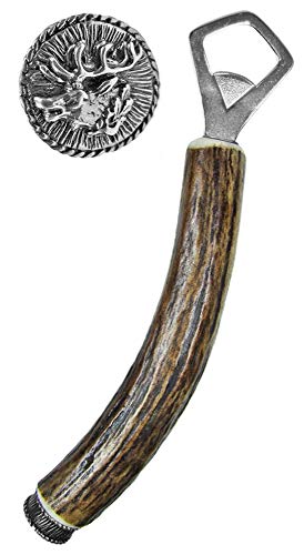 Funk Hirschhorn Flaschenöffner mit Zierkappe - Hirsch - Tolles Accessoire zur Lederhose auf Oktoberfest oder Kirchweih Funk Hirschhorn Flaschenöffner mit Zierkappe - Hirsch - Tolles Accessoire zur Lederhose auf Oktoberfest oder Kirchweih von Funk Hirschhorn