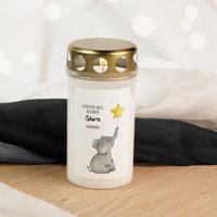 Personalisierbare Grabkerze - Leuchte Hell Kleiner Stern | Sternenkinder Friedhofskerze Grablicht Grabschmuck Personalisierbare Grabkerze - Leuchte Hell Kleiner Stern | Sternenkinder Friedhofskerze Grablicht Grabschmuck von Funkenbunt