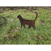 Katze Rostoptik Gartenstecker Rostdeko Gartendeko Rostkunst Dekorost Petsign Roststecker Kätzchen Rost Gartendekoration Rostfigur Edelrost von Funkenwerk83