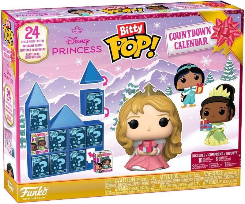 Funko Adventskalender Funko Bitty Pop Countdown Calendar Disney Princess 2025 (24-tlg) von Funko