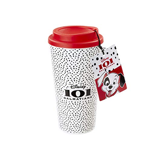 Funko Disney 101 Dalmatians Plastic Lidded Mug: I Need A Nap Tasse, Plastik, Mehrfarbig, 454ml von Funko