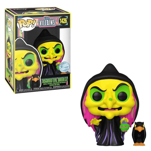 Snow White POP & Buddy! Animation Vinyl Figur Disguised Evil Queen with Raven (Black Light) Exclusive 9 cm von Funko