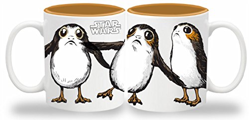 Star Wars SW05492 Die letzten Jedi: Henkeltaße, 550 ml Vögel der Bäreninsel Keramik, Weiß, 14.5 x 9.8 x 11 cm, 1 Einheiten von Funko