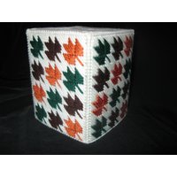 Kunststoff Leinwand Herbst Fallende Blätter Taschentuch Box Cover von FunksHomemadeCrafts
