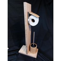 Wc-Garnitur Aus Bambusholz 26mm Stark Mit Antibak.silikonbürste, Eingearbeiteten Bürstenbehälter Und Toilettenpapierhalter Wc-Garnitur Aus Bambusholz 26mm Stark Mit Antibak.silikonbürste, Eingearbeiteten Bürstenbehälter Und Toilettenpapierhalter von FunktionundGebrauch